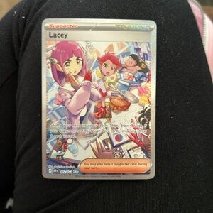 Lacey Trainer Card with Anime Characters